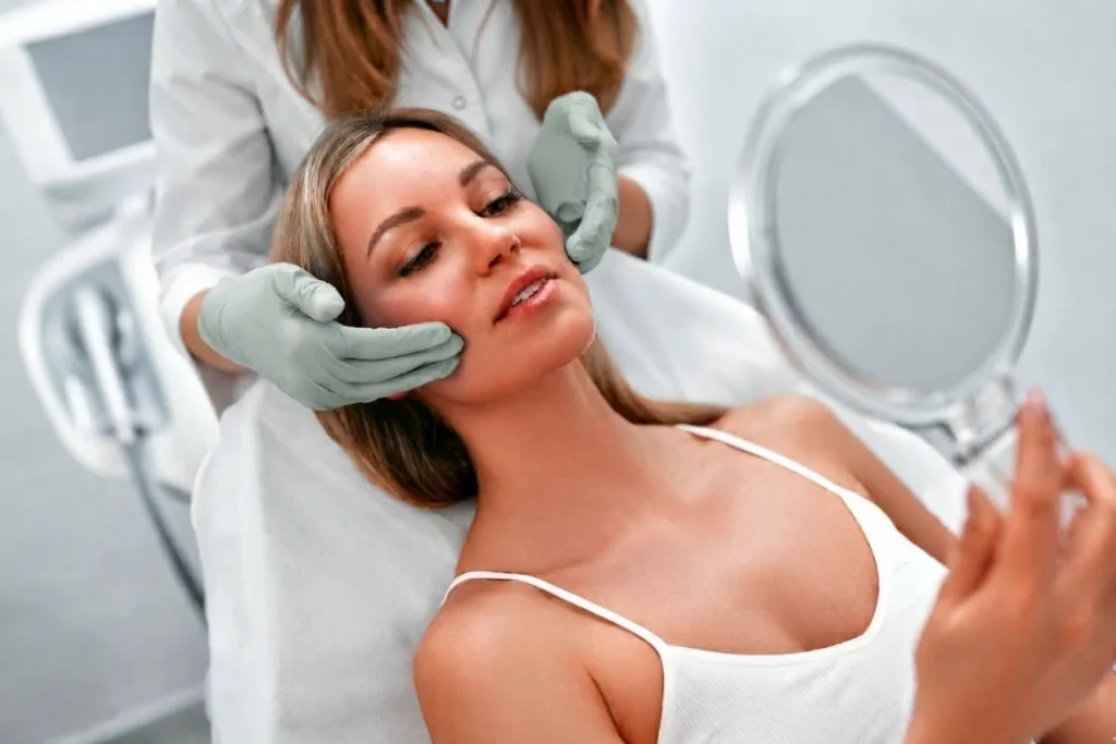 Medical aesthetics facial treatment at Inner Glow Studio in Delray Beach